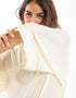 Short top with 3/4 wide sleeves
